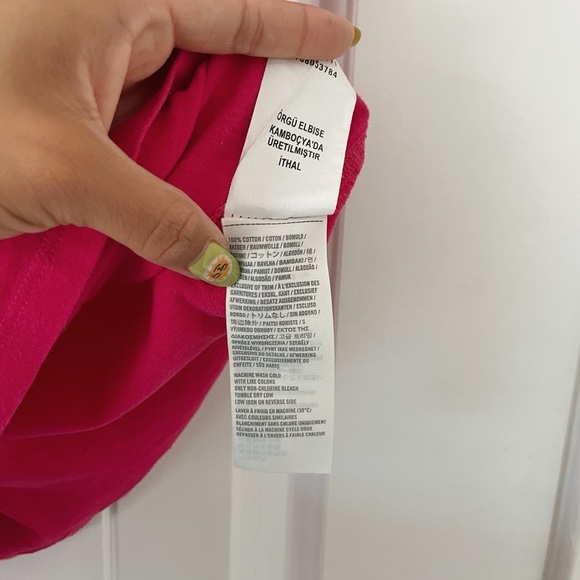 Abercrombie & Fitch Pink Fitted Short Sleeve T-Shirt Y2K Hot Pink Size S/M* - Picture 6 of 7